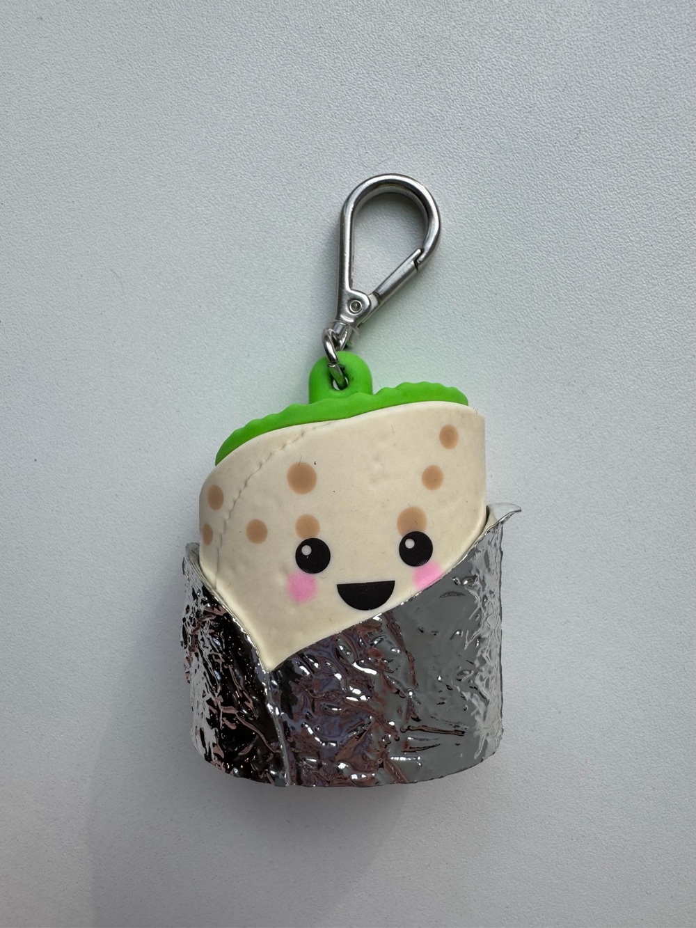 Happy Burrito PocketBac Sanitizer Holder Bath & Body Works BBW Metal Clip